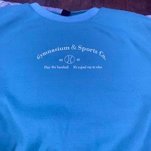 greenish teal crewneck